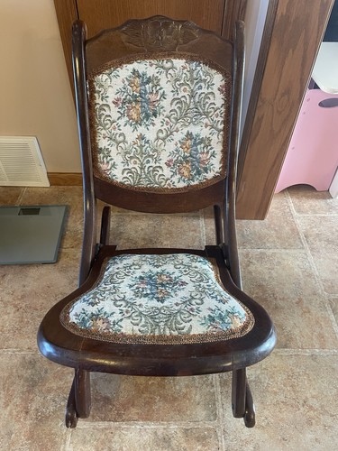 Victorian rose back folding - back,