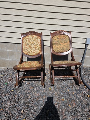 Vtg victorian folding - vtg, carved