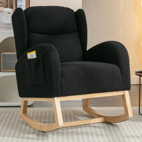 Teddy fabric rocking chair - teddy,