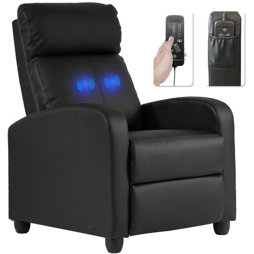 Leather massage recliner - massage,